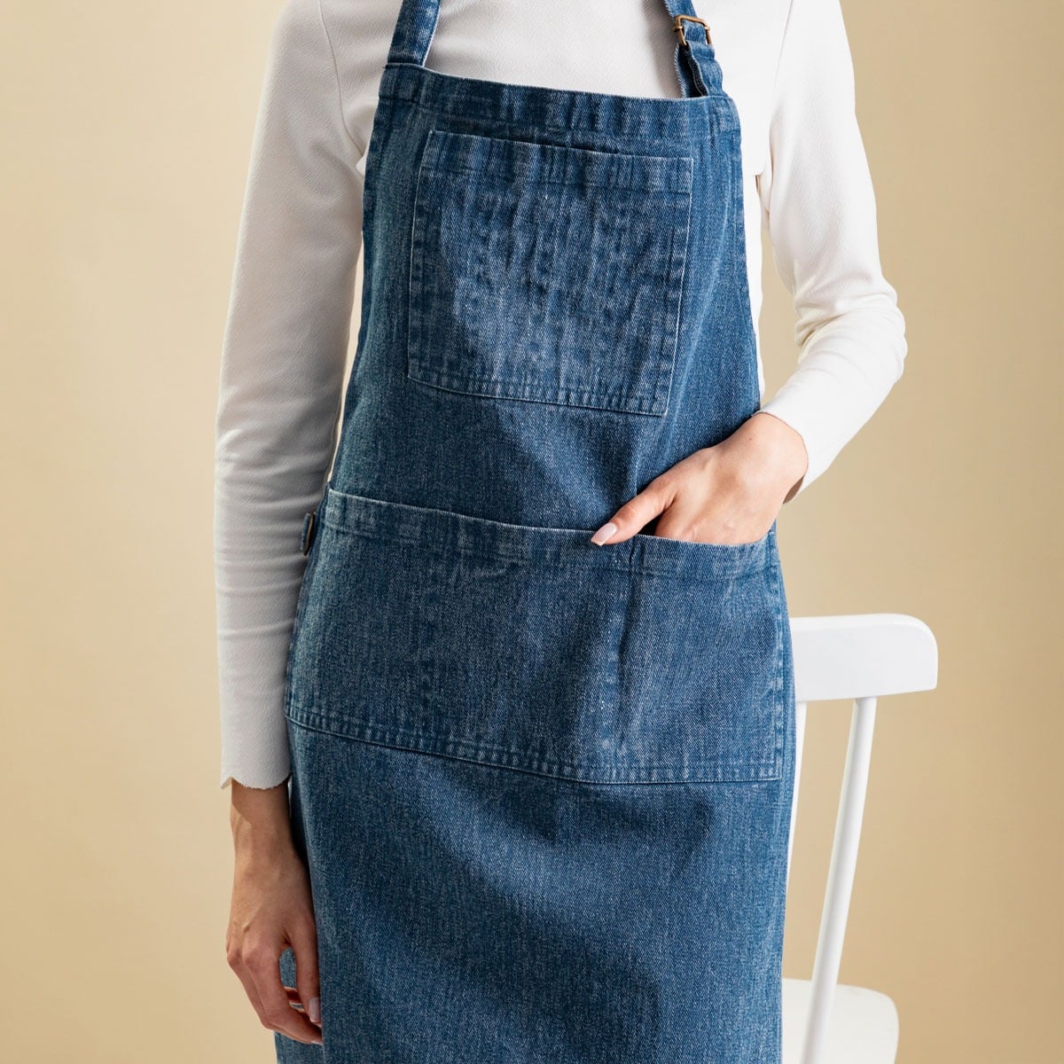 Fartuch kuchenny NASH jeansowy 60x80 cm