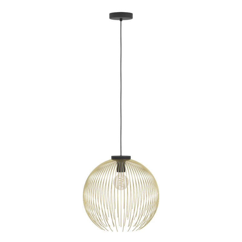 Suspension Venezuela noire et or Ø 40 cm E27 40 W EGLO