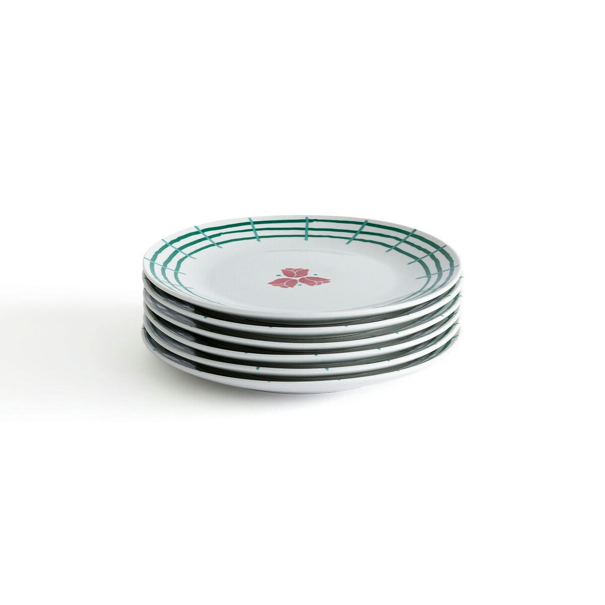 Lot de 6 assiettes à dessert, Romati