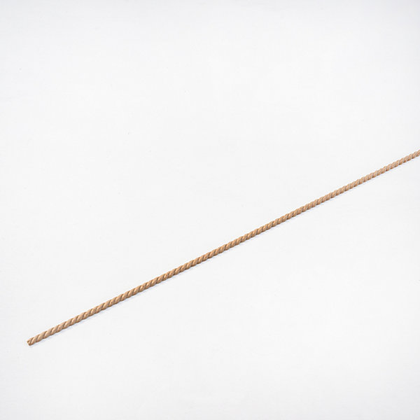 Moulure murale décorative en bois TORSADE 11 - 1,1 x 100 cm - Brut sans peinture - Cimaise - Plinthe - Baguette d'ornement