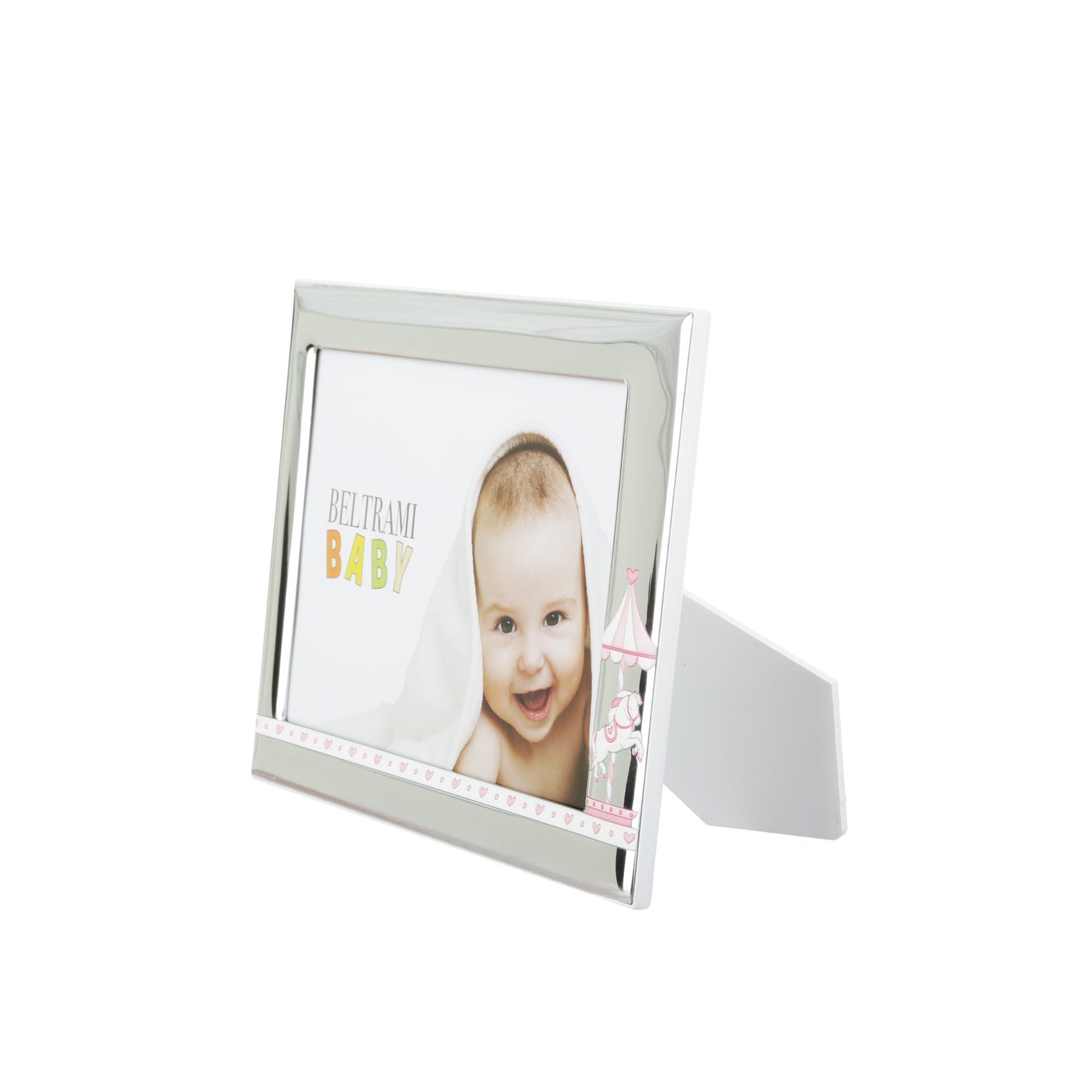 Portafoto bimba Giostrina foto 13x18 cm Beltrami con argento Miro Silver