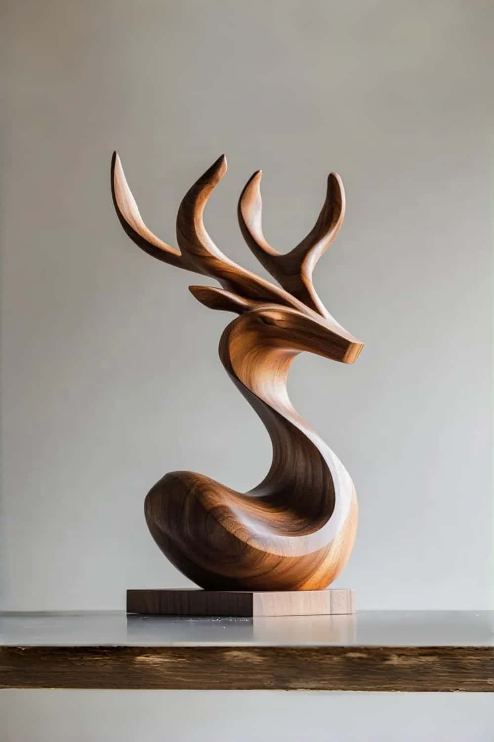 Deer Wood Sculpture #WA133