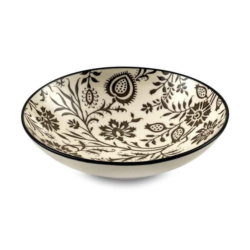 MUMBAI - Assiette creuse en Grès Beige/Gris