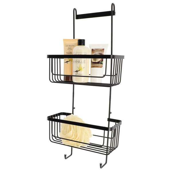 Półka łazienkowa Ester Black 60 cm czarna stal nierdzewna nowoczesna