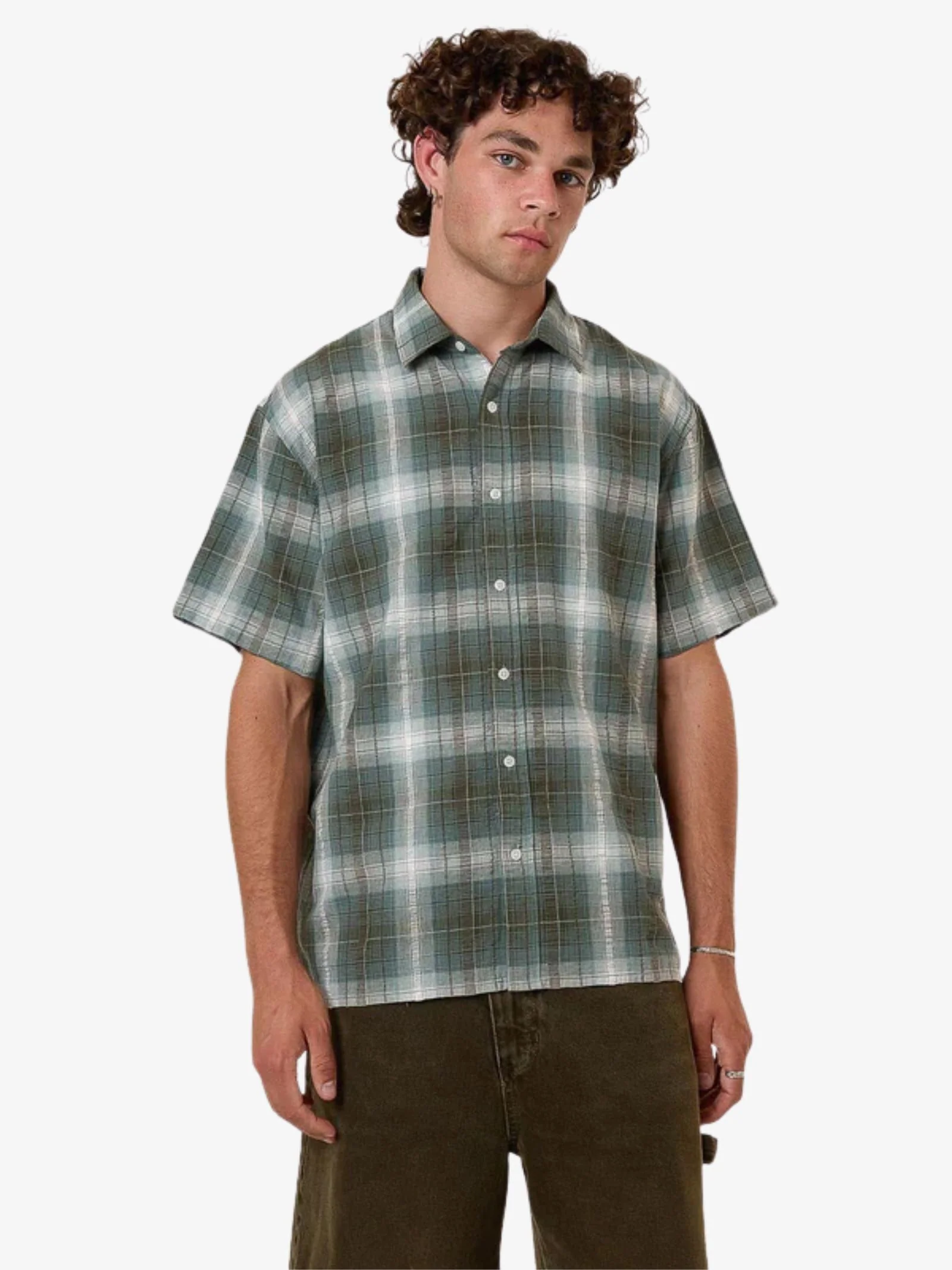 Cheap Thrills Check Cropped Shirt