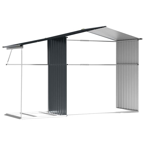 NNEVL Garden Shed Anthracite 277x192.5x179 cm Galvanised Steel