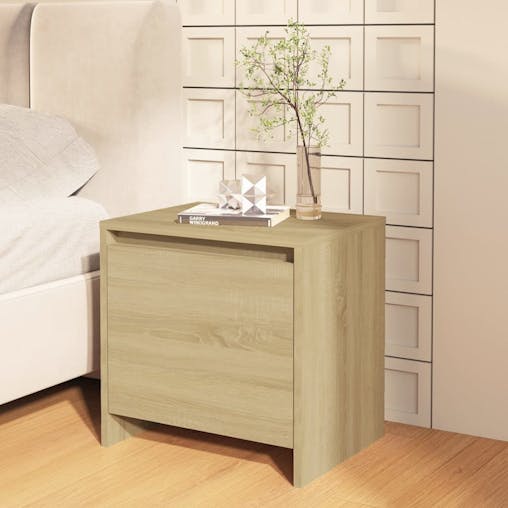 NNEVL Bedside Cabinets 2 pcs Sonoma Oak 45x34x44.5 cm Chipboard