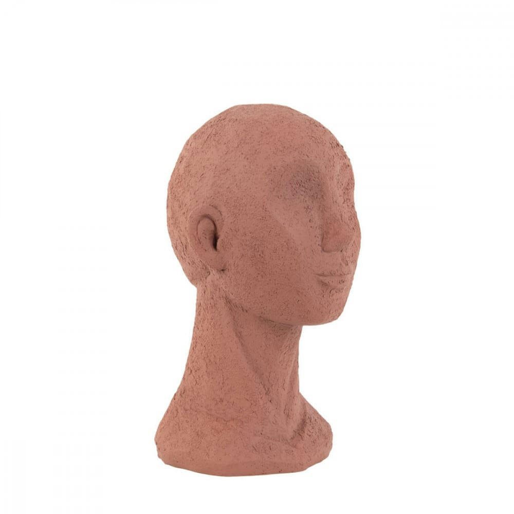 FACE ART - Statue face art résine terracotta