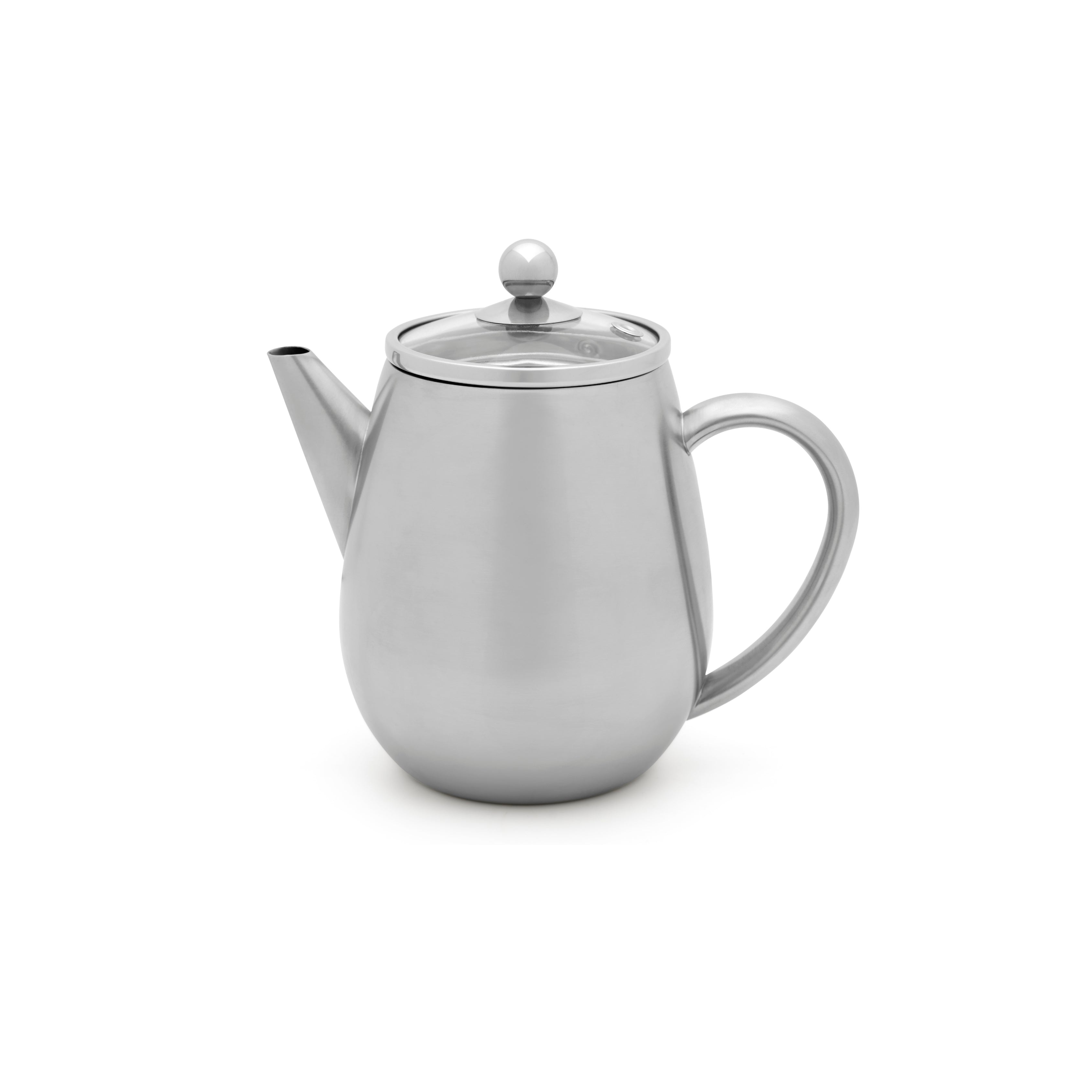 Bredemeijer - Dubbelwandige theepot Eva - 0,5 liter - Glanzend - Met filter
