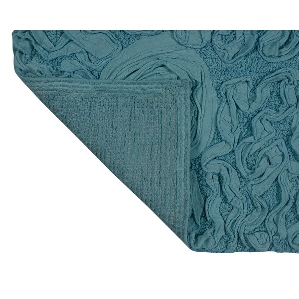 Home Weavers Bellflower Collection Absorbent Cotton Machine Washable Runner Rug-21"x54"