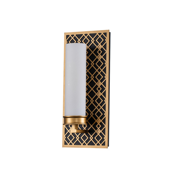 Kinkiet złoty Ziggy 1xE27x40W wym:34,3x15,2x11,4cm IP44 Elstead