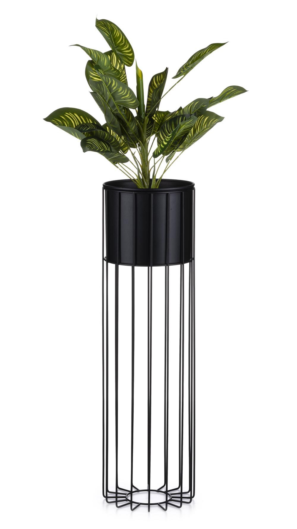 Nowoczesny kwietnik z osłonką 70 cm LOFT metalowe