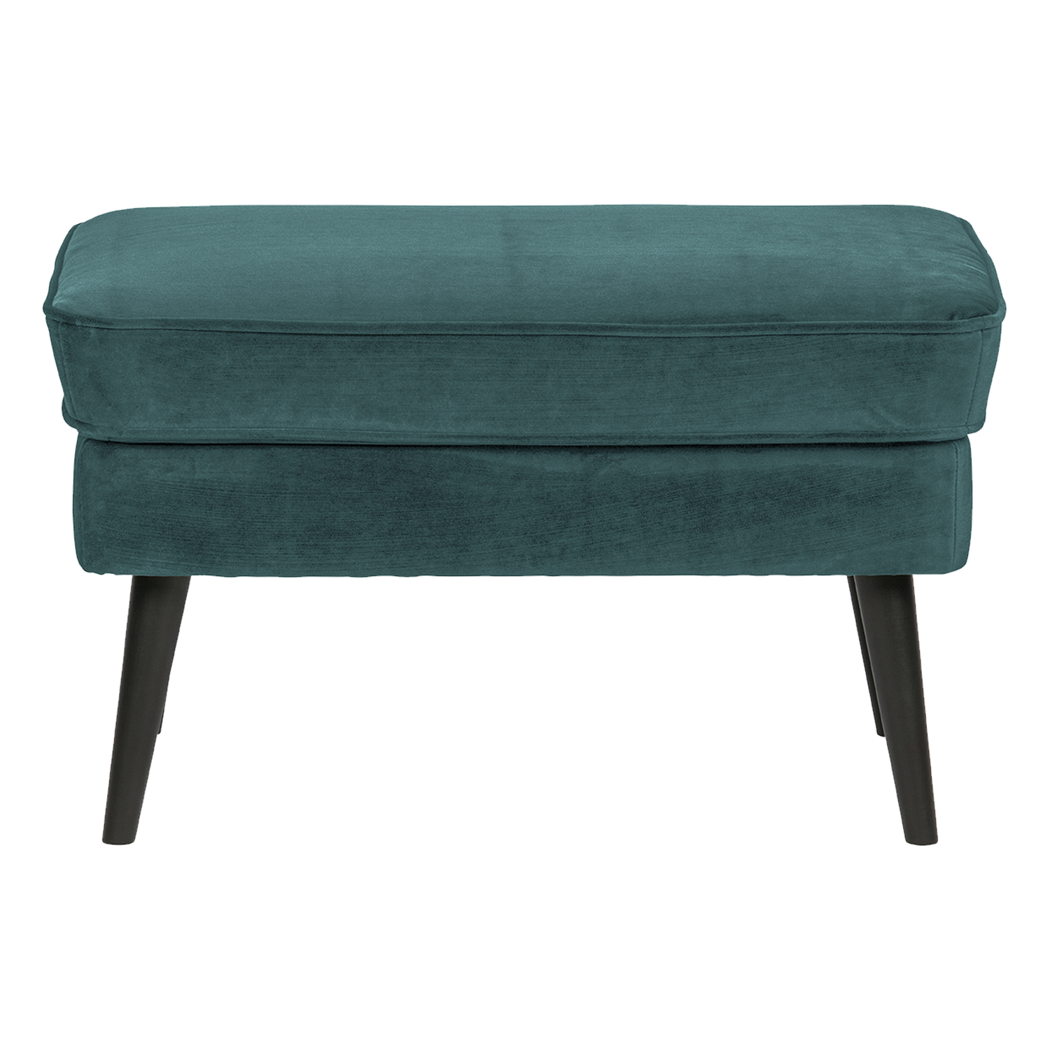 WOOOD hocker Rocco - Velvet - Teal - 47x77x51