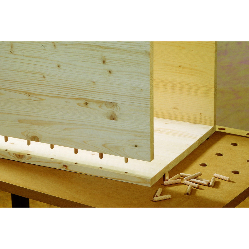Tourillon en hêtre Ø 10 x 40 mm 120 pièces WOLFCRAFT