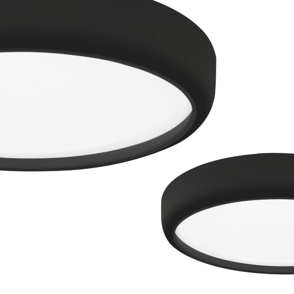 Plafon GEAokrągły czarno-biały LED 1x36W 39cm 2520lm IP20 Milagro