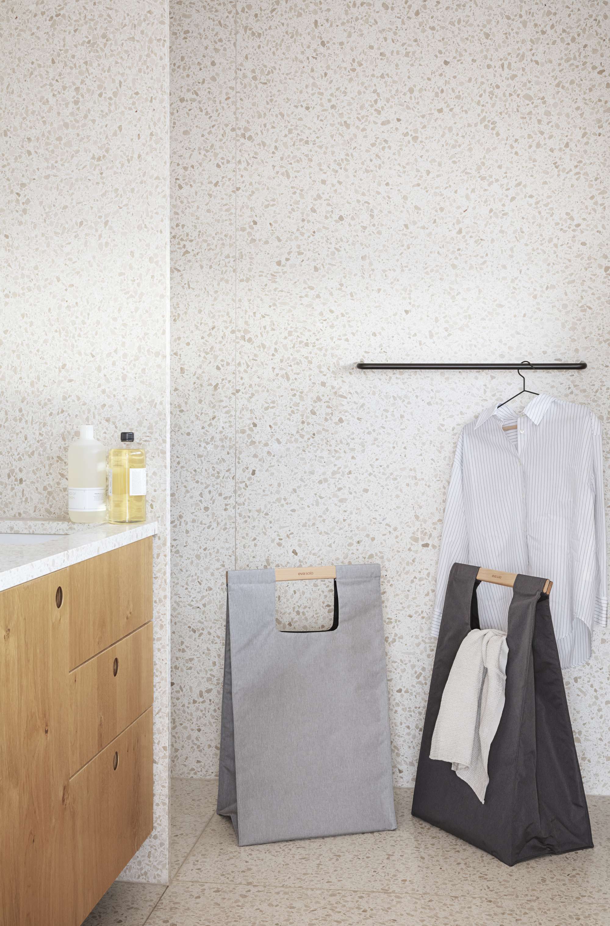 Laundry bag - 75 l - Light grey