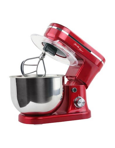 400W Mix Master 5L Kitchen Stand (Red) w/ Bowl/ Whisk/ Beater