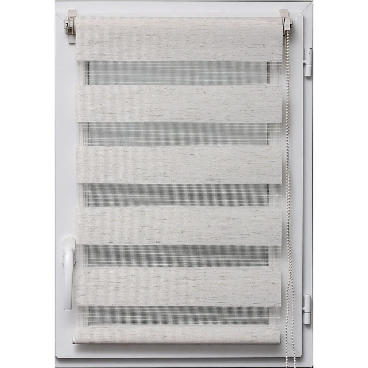 Estore em tecido noite/dia bege 147x180cm