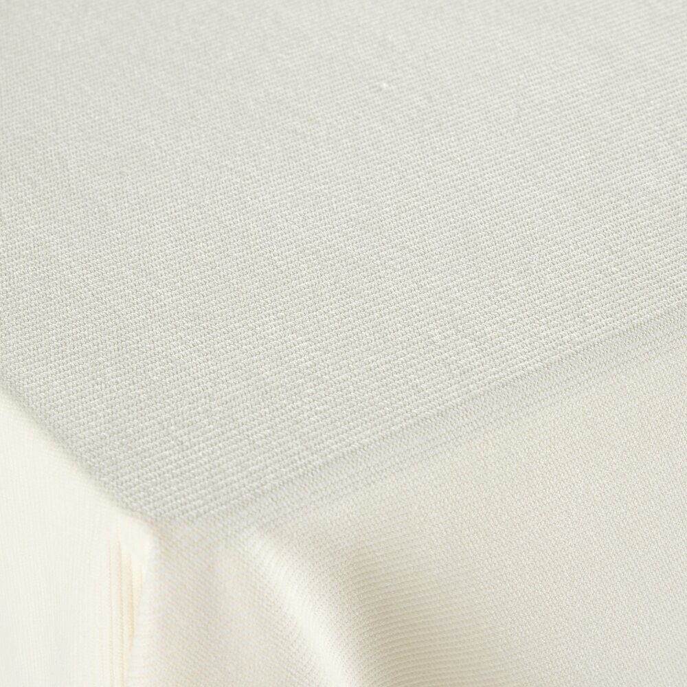 Nappe polyester tissu côtelé L300X140 cm beige
