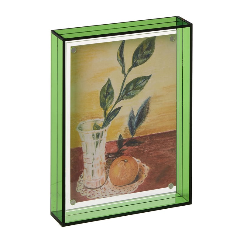 Acryl fotolijst klein - groen - 10x15 cm