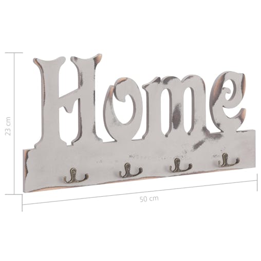 NNEVL Wall Mounted Coat Rack HOME 50x23 cm
