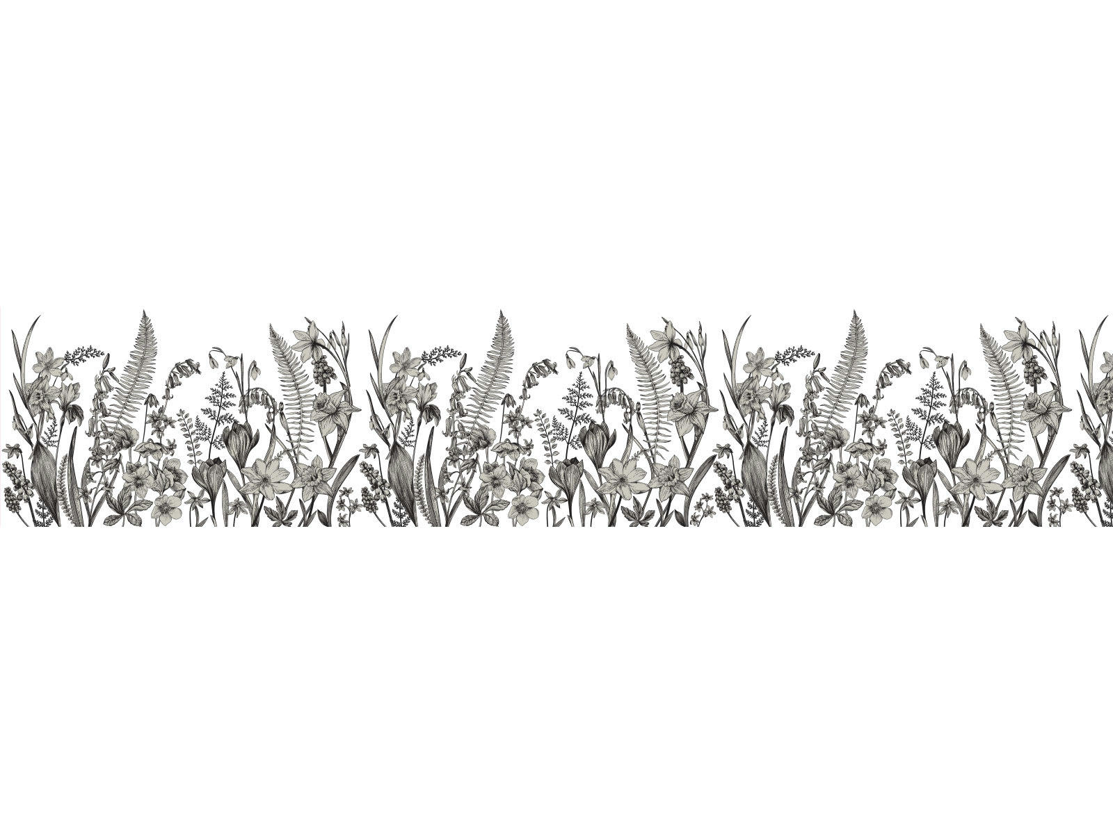 SACRE DU PRINTEMPS - Crédence adhésive sépia 400x40cm