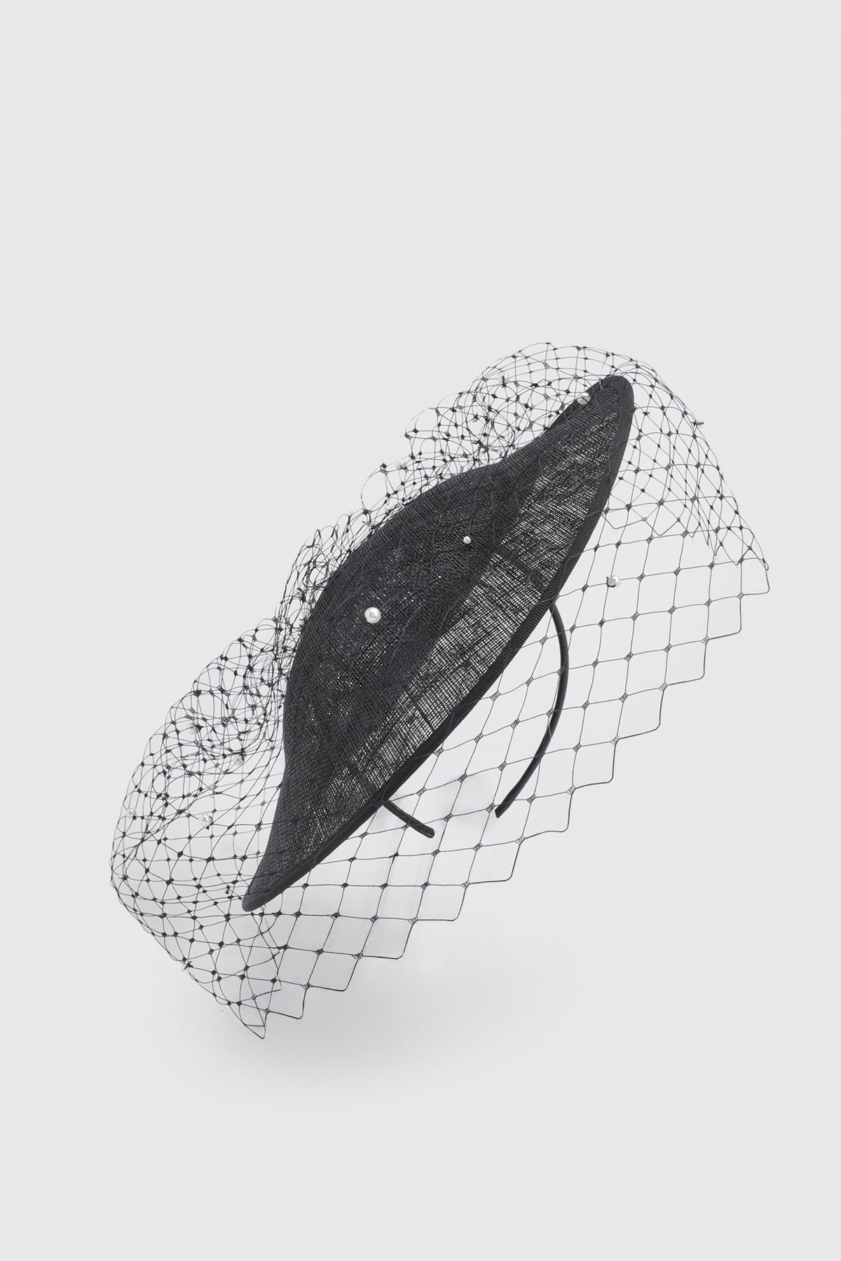 KarenMillen Pearl & Net Fascinator
