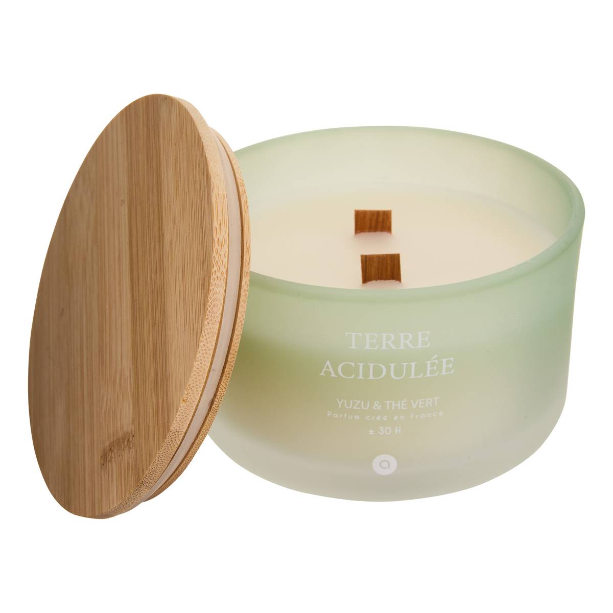 Scented candle round "Sana" Fruity Scent, Yuzu Green Tea, 420g