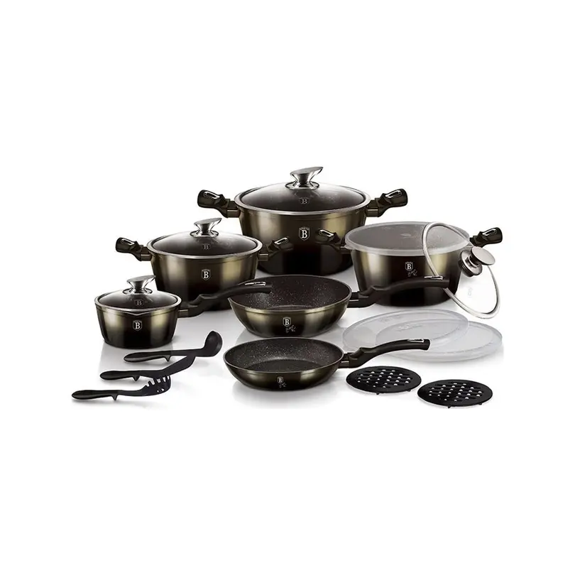 Kochtopf 18-teilig Shiny Black Edition
