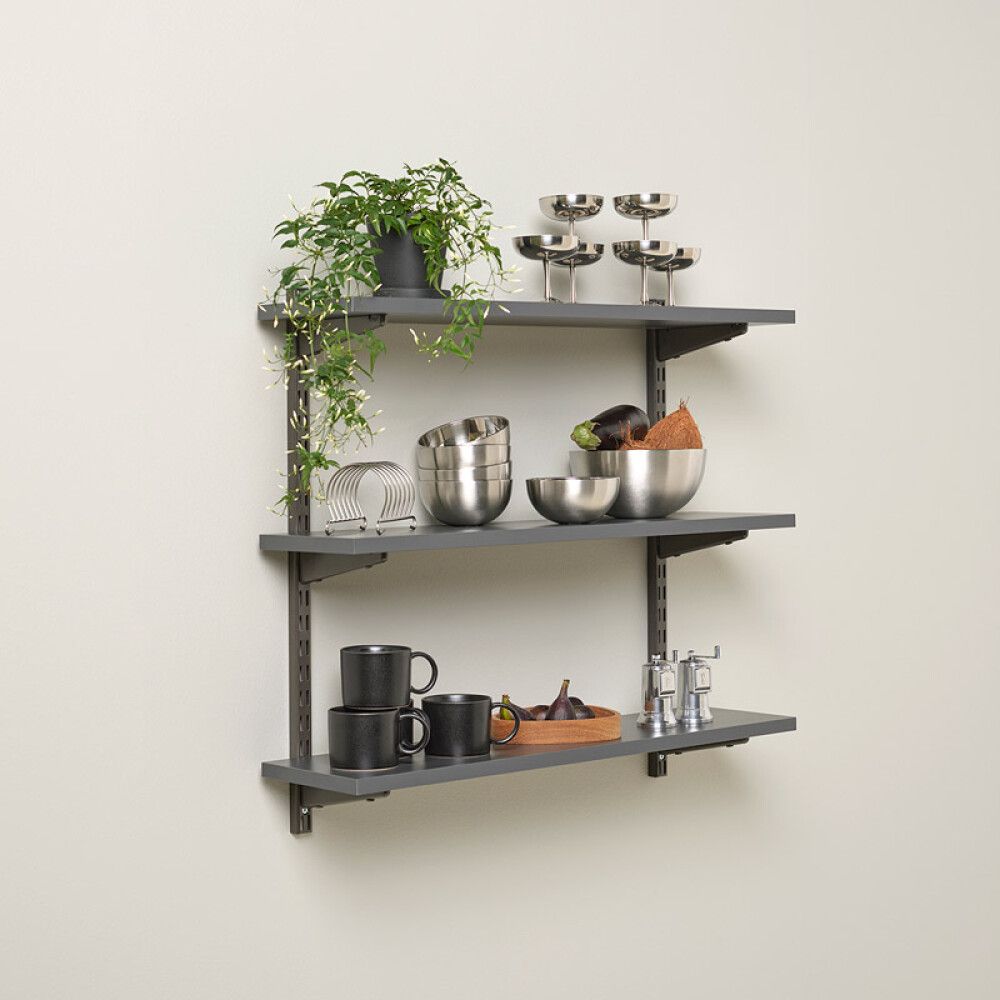 HYLLESYSTEM KIT ELFA PLUGG-INN GRAFITT