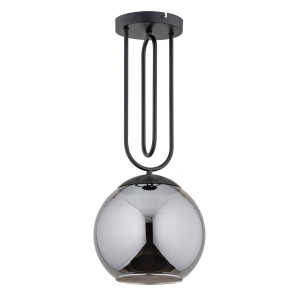 Lampa wisząca czarna-dymiona RITA 1xE27x15W wym: 60x25x25 cm Alfa
