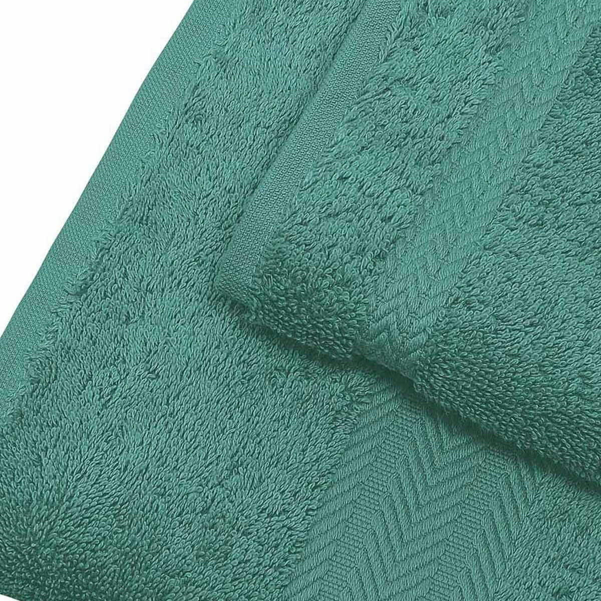 LUXURY - Maxi drap de bain 550gr/m²  aqua 100x150 cm