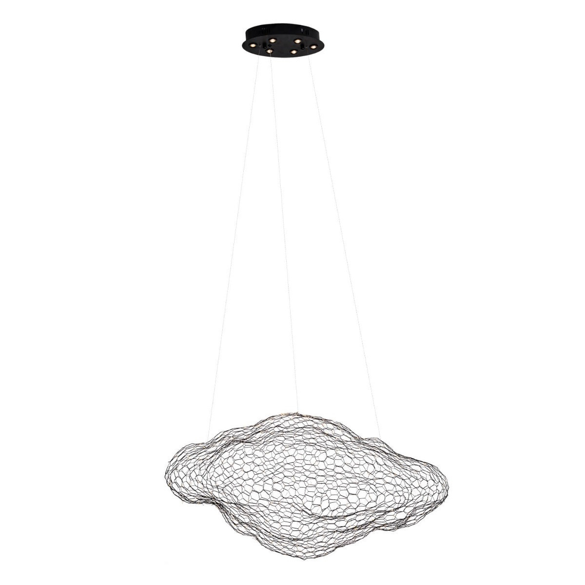 Lampa wisząca STARDUST czarna LED 6x14W Ciepła biel 840lm Maxlight
