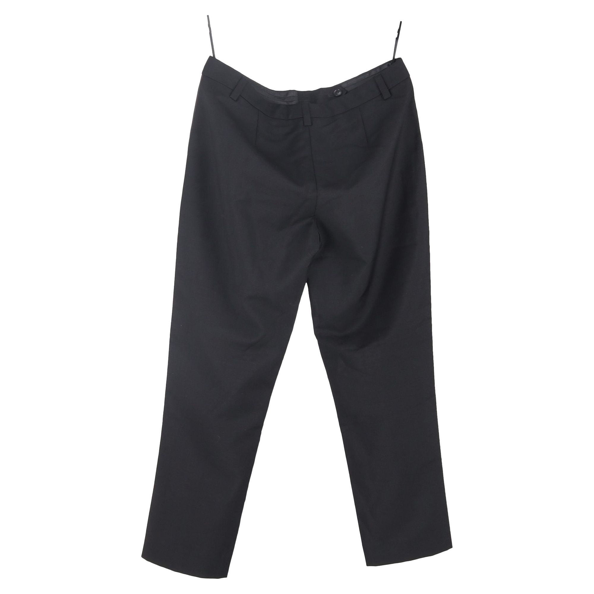 Burberry Preloved Straight-Leg Trousers in Black Wool