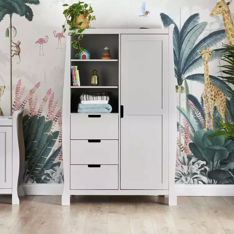 Obaby Stamford Double Wardrobe - Warm Grey