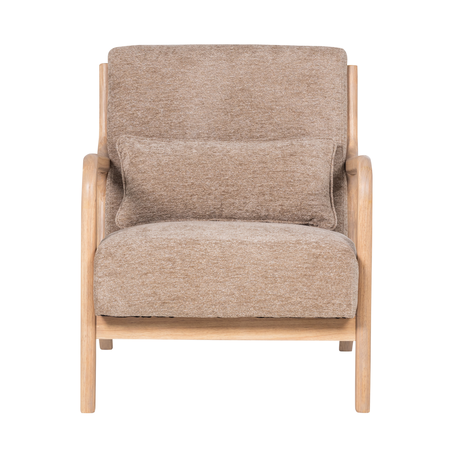 WOOOD fauteuil Mark - Chenille - Zand - 75x67x82