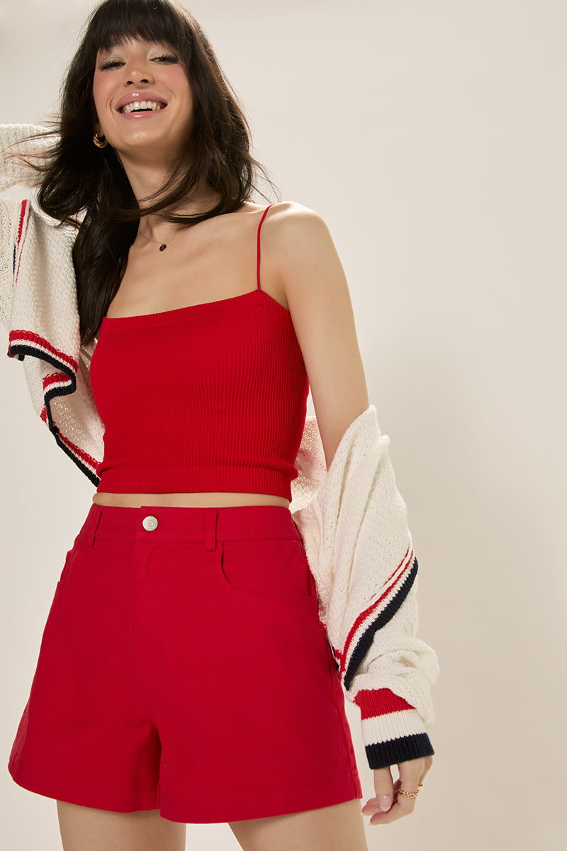 Phoebe Patch Pocket Shorts