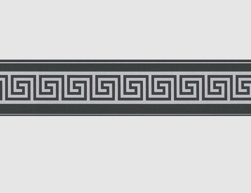 Tapetenborte Grafik Schwarz