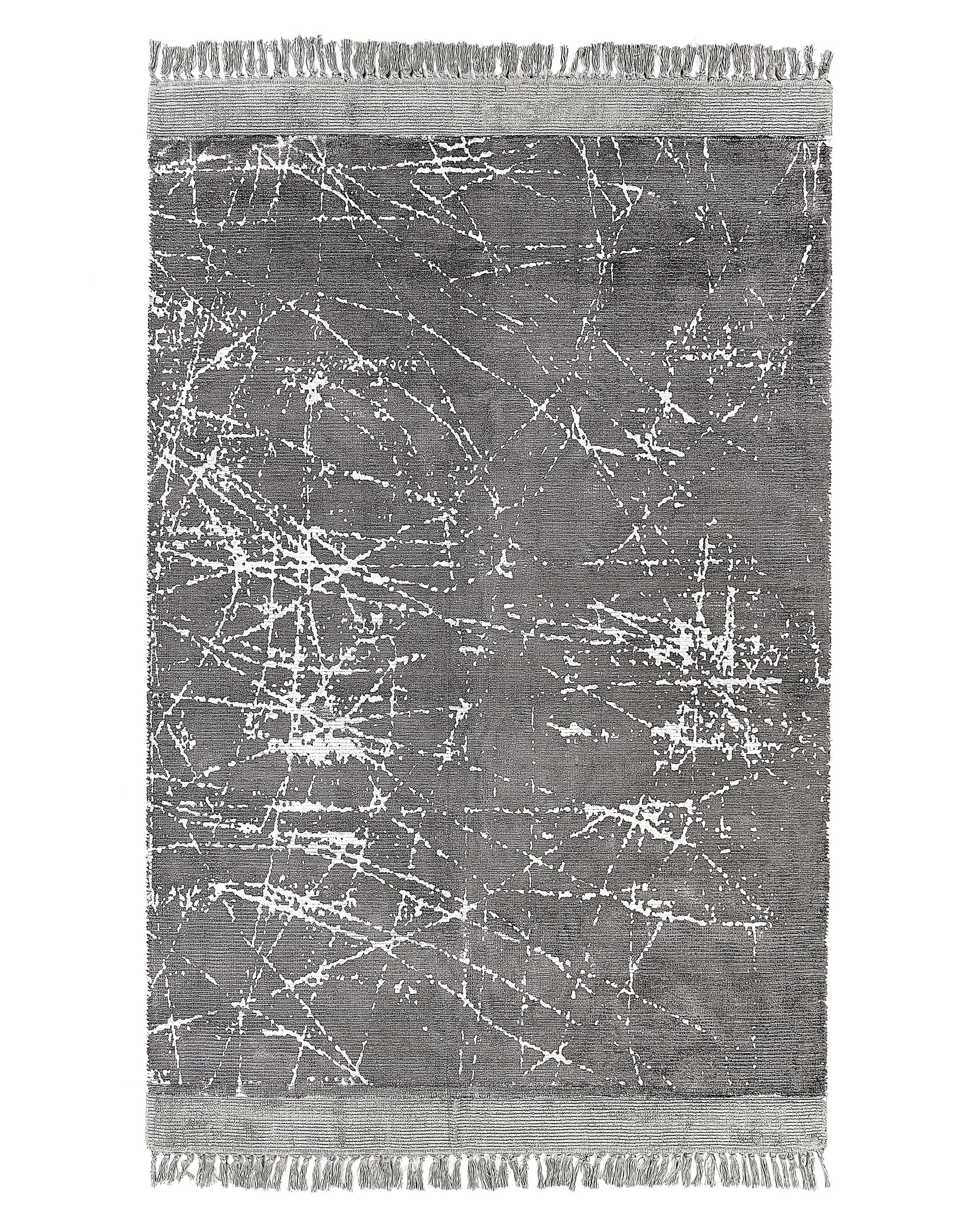 Dywan z wiskozy 140x200 cm szary