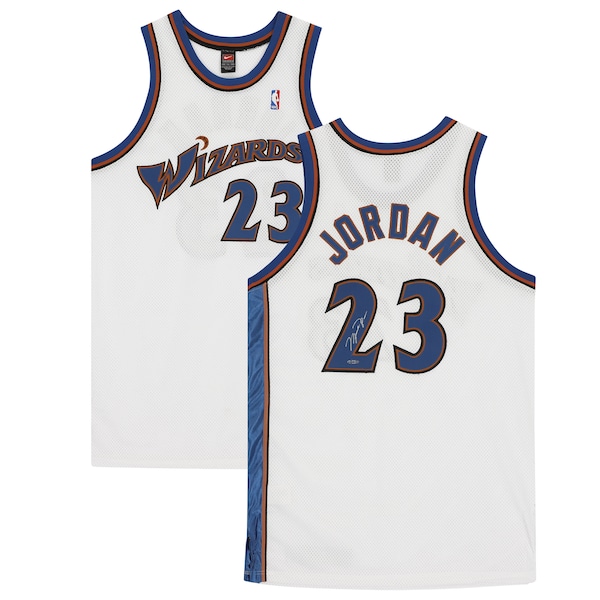 Michael Jordan Washington Wizards Authentic Autographed White Nike Jersey