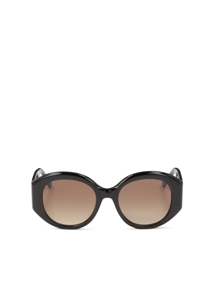 Sunglasses with a wide frame