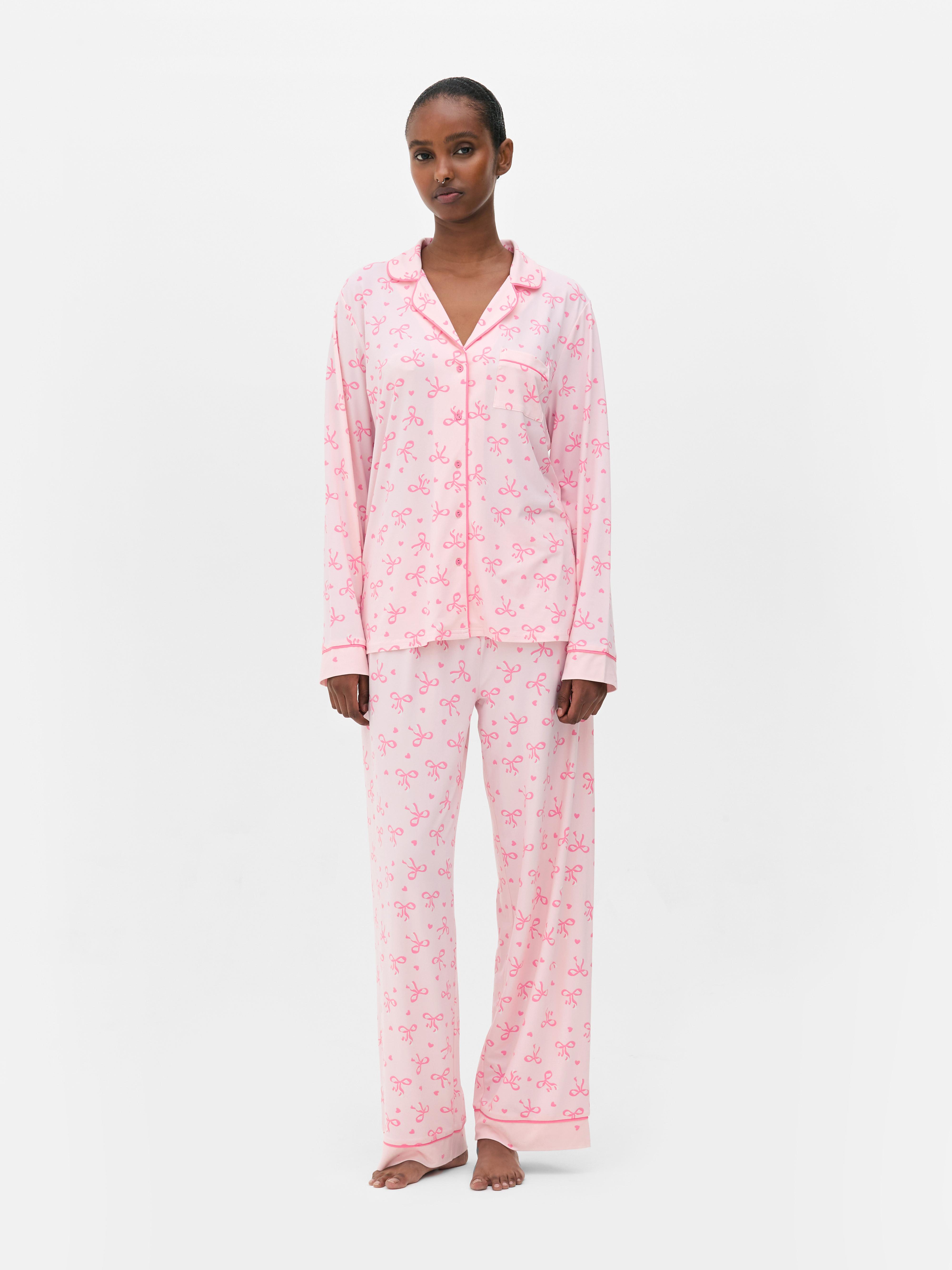 Printed Boyfriend Pajama Set