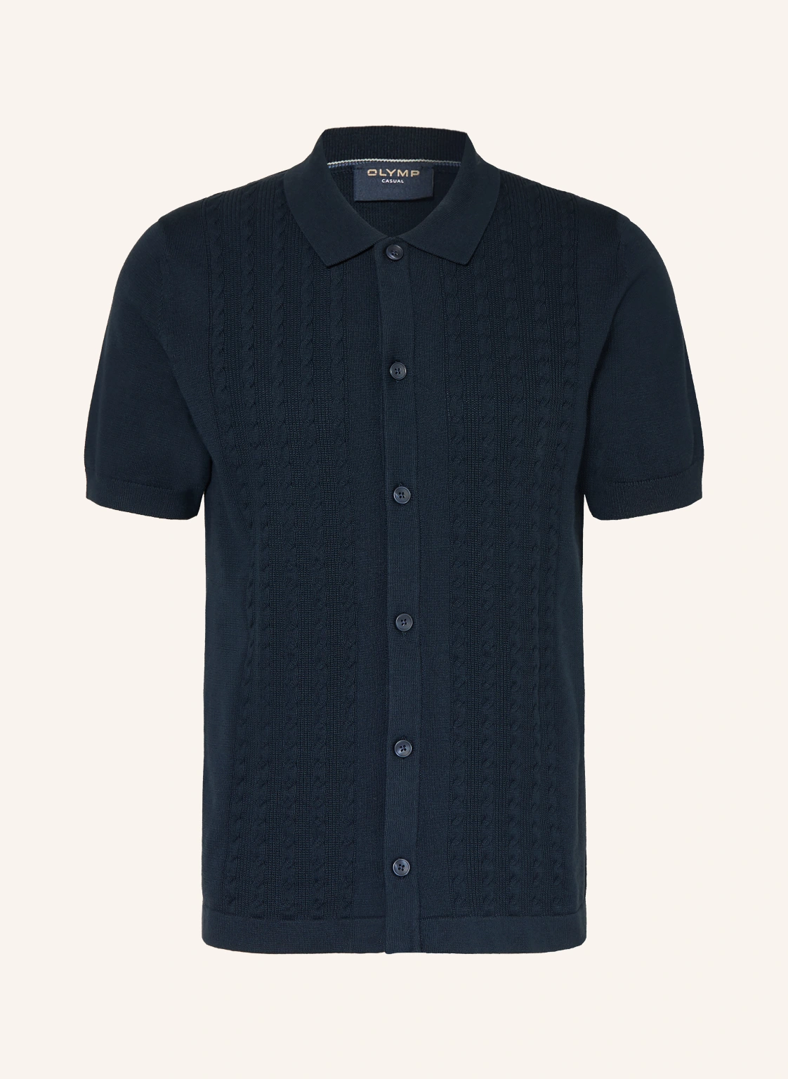 OLYMP Strickhemd Casual regular fit