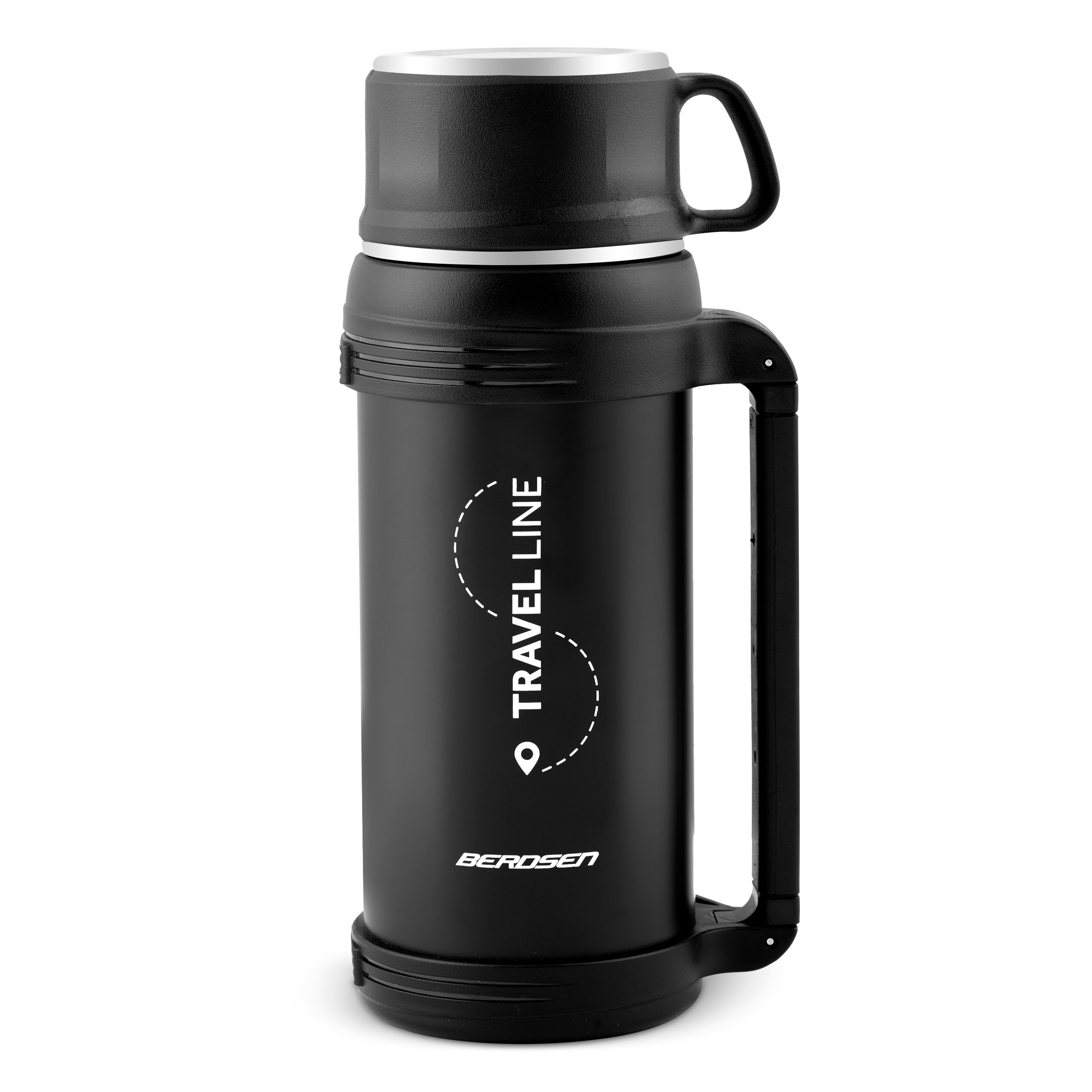 Termos turystyczny z paskiem na kawę herbatę 1500ml Berdsen