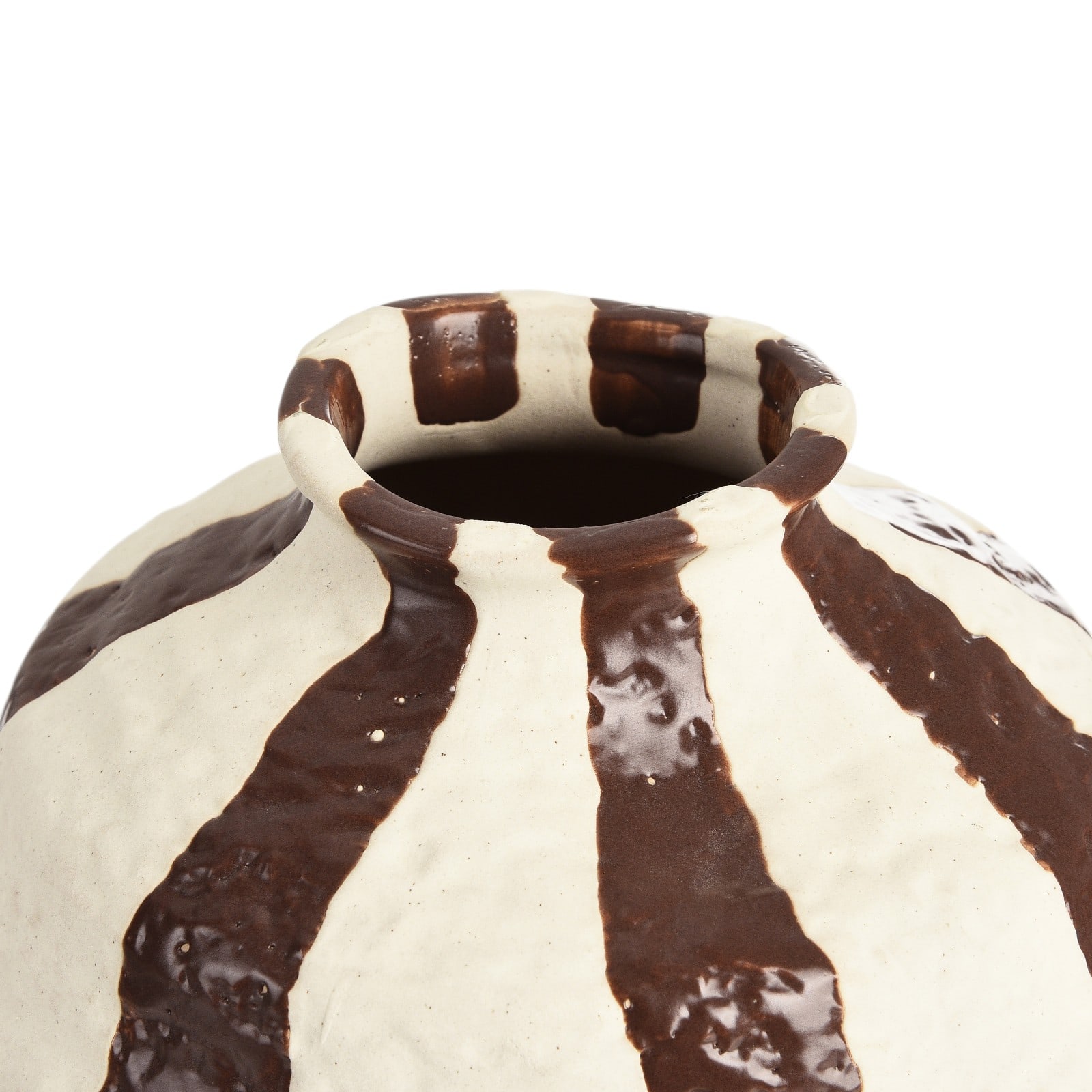 Vase Ballon Braun, ⌀ 17.5 cm, H 210 mm