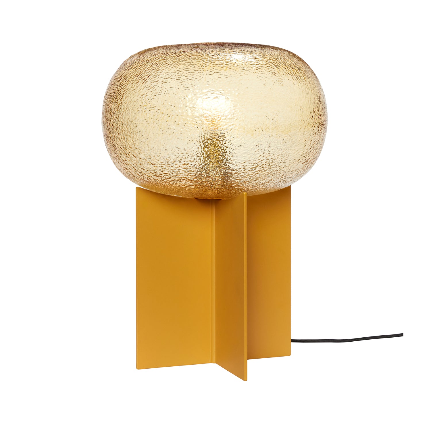 Hübsch tafellamp Podium - glas/ijzer - ø25xh36cm