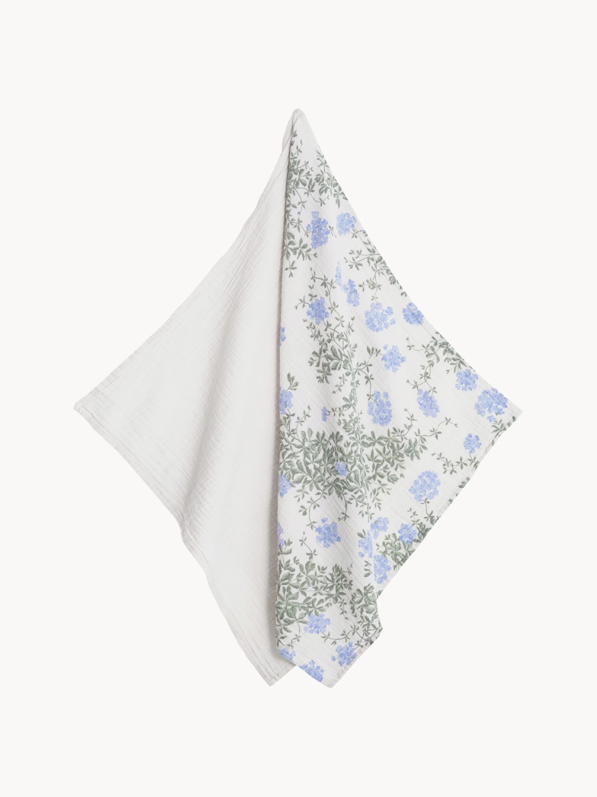 Baumwoll-Musselintücher Plumbago, 2er-Set