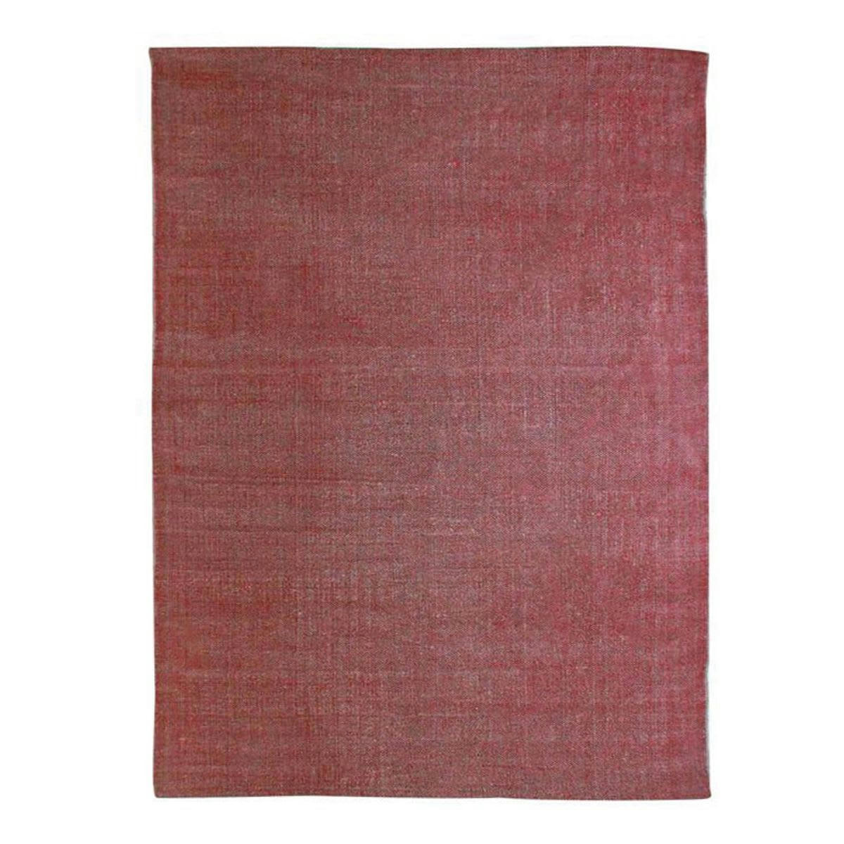 VINTAGE - Tapis effet délavé rouge 160x230