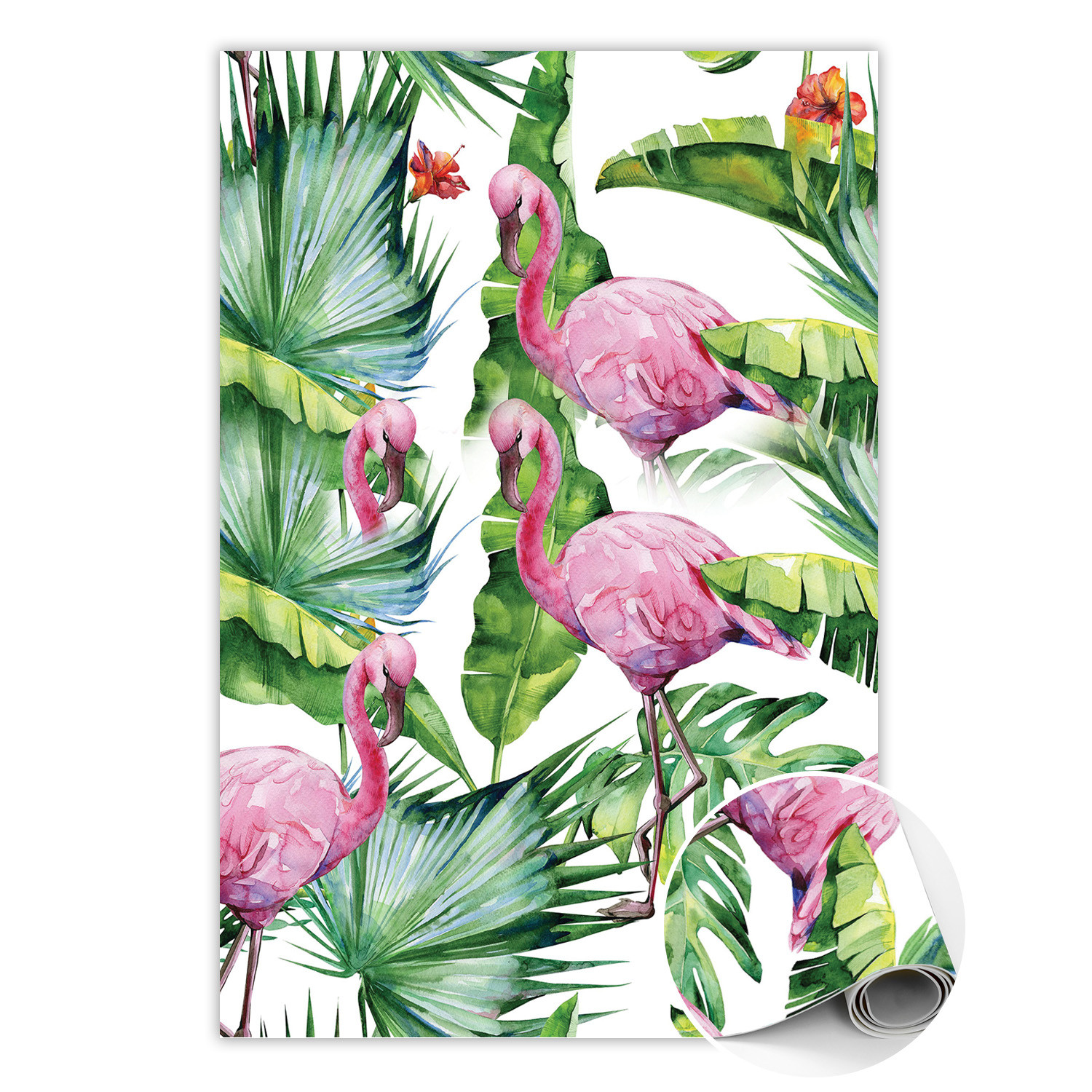 Wewnętrzny dywan winylowy Flamingi 60 x 90 cm