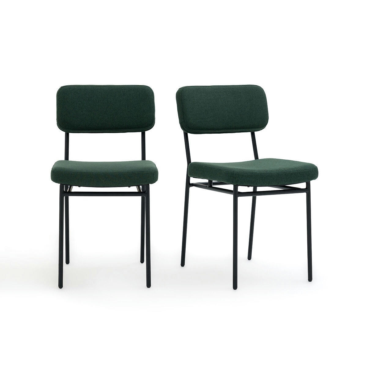 Lot de 2 chaises rembourrées, Joao